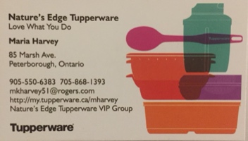 Nature’s Edge Tupperware by Maria Company Logo by Maria Harvey in Peterborough ON