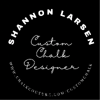 Custom Chalk Company Logo by Shannon Larsen in Shelburne ON