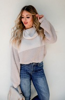 SLOW DOWN COWL NECK SWEATER - IVORY