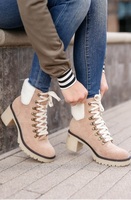 MONROE SHERPA BOOTIES - KHAKI