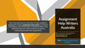 Assignment Help Writers Australia