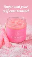 Pink sugar body polish