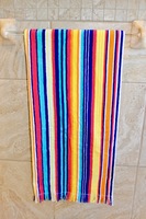 Premium Soft Plush Rainbow Striped Beach Towel