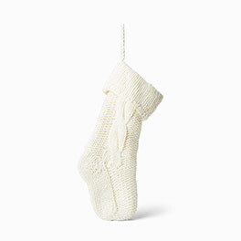 Luxe Chunky Knit Stocking - Cream