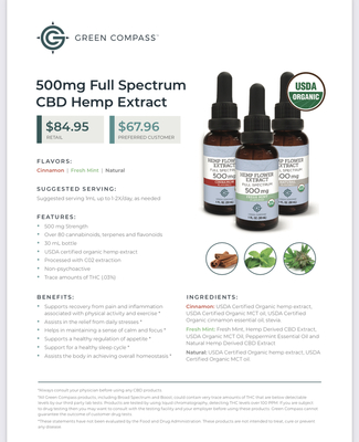 500mg CBD tincture