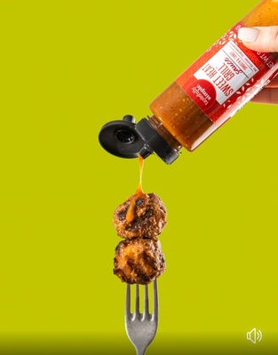 Spice up your grill game with these Grilled Meatballs with Sweet Heat Grill Sauce! ?