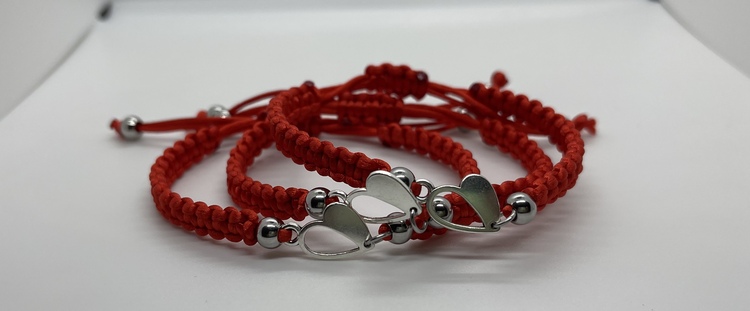 Pulsera  con nudo la macramé